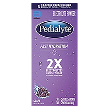 Pedialyte Fast Hydration Electrolyte Powder Powder Grape
