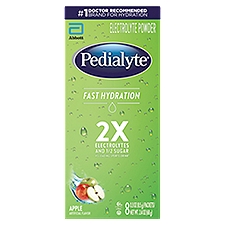 Pedialyte Fast Hydration Electrolyte Powder Powder Apple