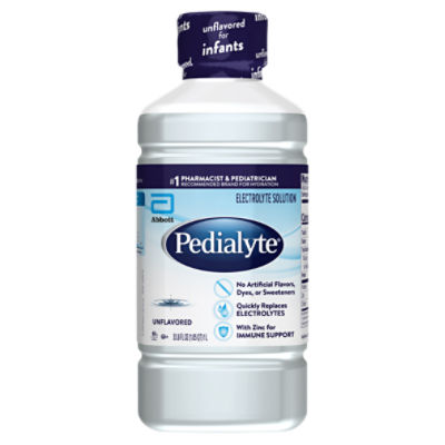 Pedialyte Classic Electrolyte Solution Liquid Unflavored
