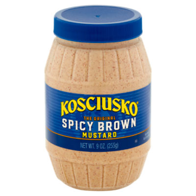 Kosciusko Spicy Brown Mustard, 9 oz