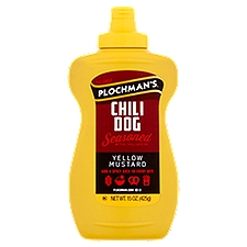 Plochman's Chili Dog Seasoned with Chili Spices Yellow Mustard, 15 oz