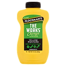 Plochman's The Works Chicago Yellow Mustard, 15 oz