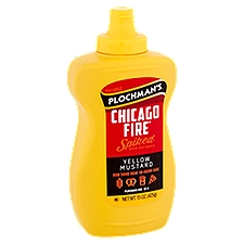 Plochman's Chicago Fire Spiked with Hot Sauce Yellow Mustard, 15 oz