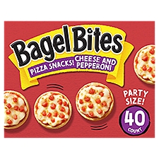 Bagel Bites Cheese and Pepperoni Pizza Snack! Party Size, 40 count, 31.1 oz, 881 Gram