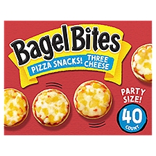 Ore Ida Bagel Bites Three Cheese Pizza Snacks! Party Size!, 40 count, 31.1 oz