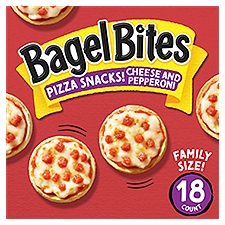 Ore Ida Bagel Bites Cheese & Pepperoni Pizza Snacks! Family Size!, 18 count, 14 oz, 14 Ounce