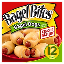 Bagel Bites Bagel Dogs with Oscar Mayer Frozen Snacks, 12 ct Box