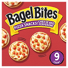Bagel Bites Cheese & Pepperoni Pizza Snacks!, 9 count, 7 oz, 198 Gram