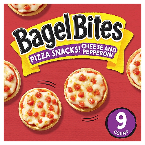 Bagel Bites Cheese & Pepperoni Pizza Snacks!, 9 count, 7 oz