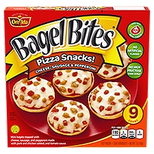 Bagel Bites Cheese, Sausage & Pepperoni Mini Pizza Bagel, Frozen Snacks, 9 Each