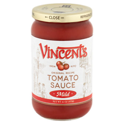 Vincent's Mild Tomato Sauce, 16 oz