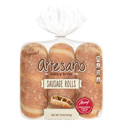 Artesano The Original Sausage Rolls, 15 oz, 6 count, 15 Ounce