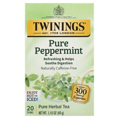 Twinings Pure Peppermint Herbal Tea Bags 20s – Brits R U.S.