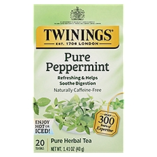 Twinings Tea Bags Pure Peppermint Herbal Tea 20 ea, 1.41 Ounce