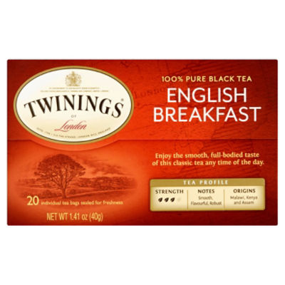 Twinings Pure English Breakfast Black Tea 20 Bags