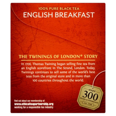 Twinings Pure English Breakfast Black Tea 20 Bags - Fairway