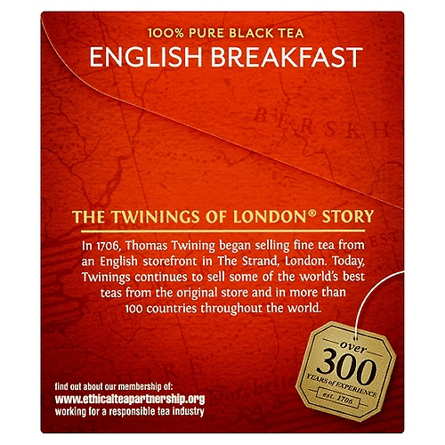 Twinings Pure English Breakfast Black Tea 20 Bags - Fairway