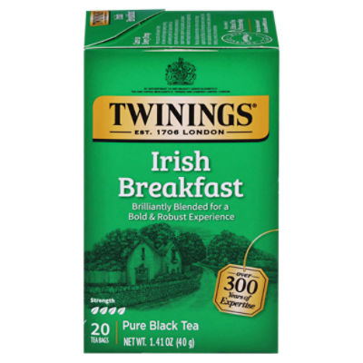 Twinings Irish Breakfast Pure Black Tea 20 Tea Bags - Fairway