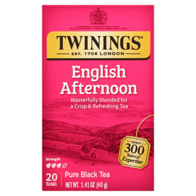 Twinings Tea Bags English Afternoon Pure Black Tea 20 ea