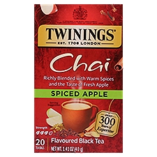 Twinings of London Spiced Apple Chai Tea Bags, 20 count, 1.41 oz, 1.41 Ounce