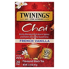 Twinings of London French Vanilla Chai Tea Bags, 20 count, 1.41 oz, 1.41 Ounce