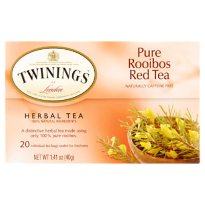 Twinings Pure Rooibos Red Tea Herbal Tea 20 Tea Bags