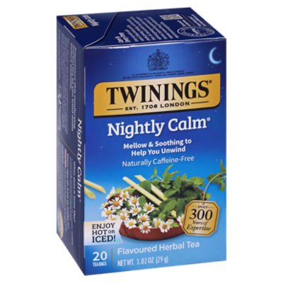 Twinings Nightly Calm Tea Bags Herbal Tea 20 ct