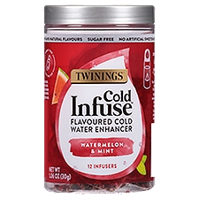 Twinings Cold Infuse Watermelon & Mint Flavoured Cold Water Enhancer, 12 count