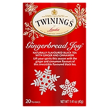 Twinings of London Gingerbread Joy Tea Bags, 20 count, 1.41 oz, 1.41 Ounce