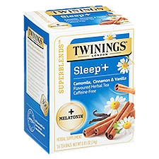 Twinings Superblends Sleep+ Camomile Cinnamon & Vanilla Flavoured, Herbal Tea, 16 Each