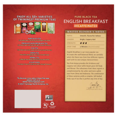 Twinings English Breakfast Tea, 100 Teabags, Premium Black Tea