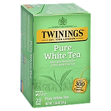 Twinings of London 100% Pure White, Tea Bags, 1.41 Ounce