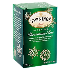Twinings of London Christmas Tea Black Tea Bags, 20 count, 1.41 oz, 1.41 Ounce