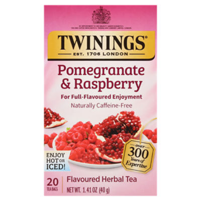 Twinings Pomegranate & Raspberry Herbal Tea 20 Tea Bags ShopRite