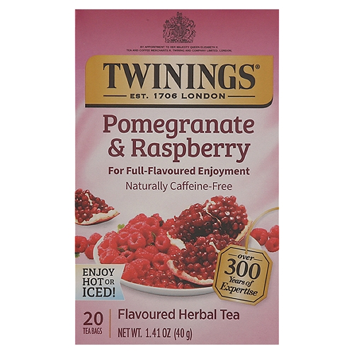 Twinings Pomegranate & Raspberry Herbal Tea 20 Tea Bags