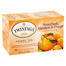 Twinings of London Honeybush, Mandarin & Orange Herbal, Tea Bags, 1.41 Ounce