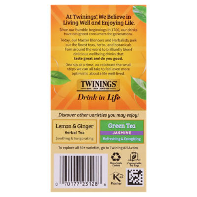 Twinings of London Honey & Vanilla English Breakfast Tea - 20 bags