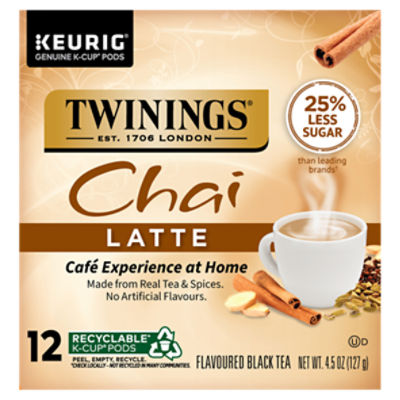 Chai tea 2024 latte k cups