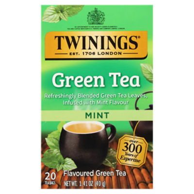 Twinings Mint Flavoured Green Tea 20 ea