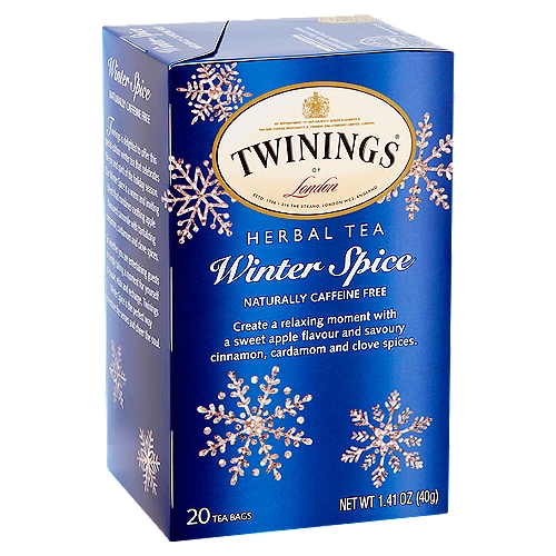 Twinings of London Winter Spice Herbal Tea Bags, 20 count, 1.41 oz