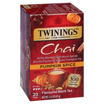 Twinings Chai Pumpkin Spice Flavoured Black Tea 20 Tea Bags ShopRite
