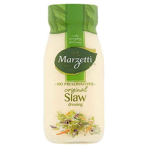 Marzetti Original Slaw Dressing, 13 fl oz
We want our dressings to add life to your crisp, fresh salads. So we're on a never-ending quest to make better dressings from better ingredients. We hope you'll love our Original Slaw as much as we do.