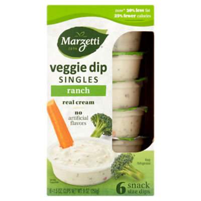 Marzetti Singles Ranch Veggie Dip, 1.5 oz, 6 count