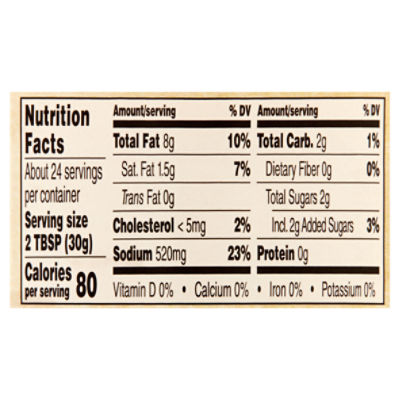 serving size salad dressing