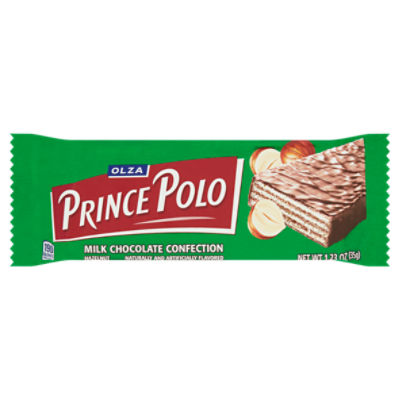 Olza Prince Polo Hazelnut Milk Chocolate Confection, 1.23 oz