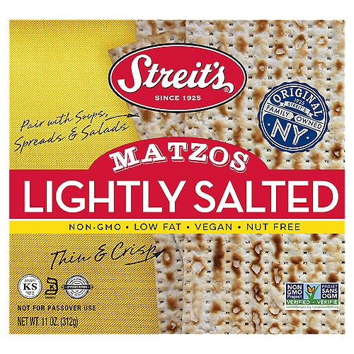Streit's Lightly Salted Matzos, 11 oz