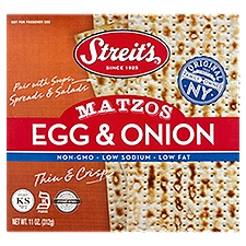 Streit's Egg & Onion Matzos, 11 oz