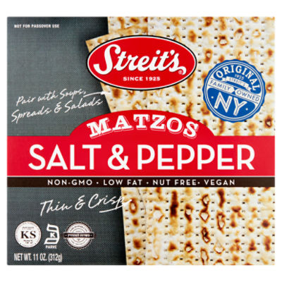 Streit's Salt & Pepper Matzos, 11 oz