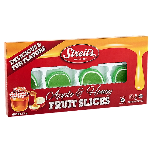 Streit's Apple & Honey Fruit Slices, 6 oz