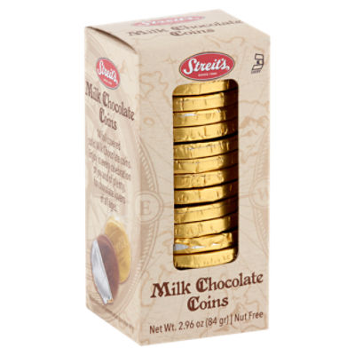 Streit's Nut Free Milk Chocolate Coins, 2.96 oz